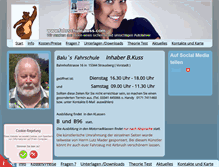 Tablet Screenshot of fahrschule-kuss.com